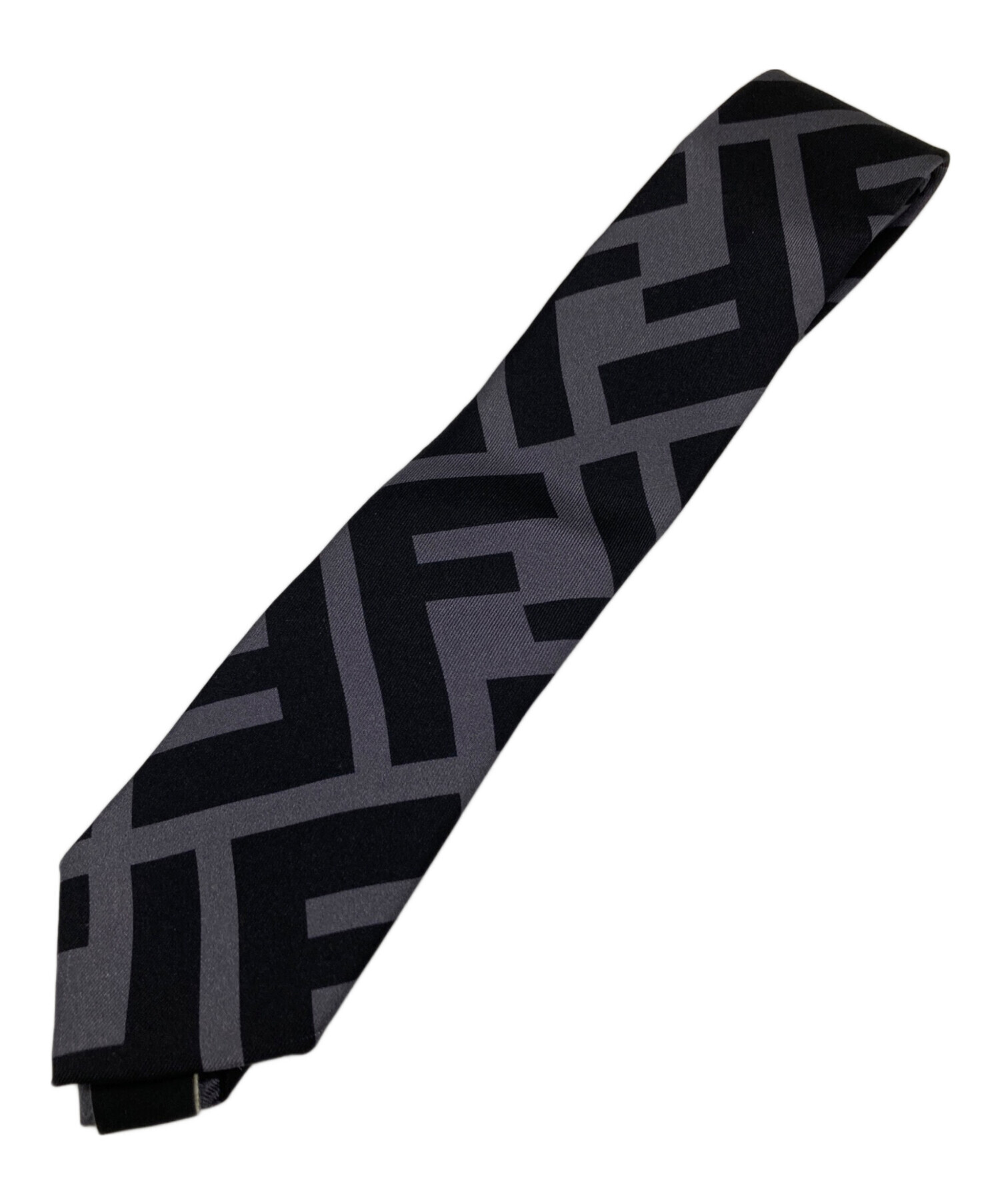 中古・古着通販】FENDI (フェンディ) シルクネクタイ ブラック サイズ