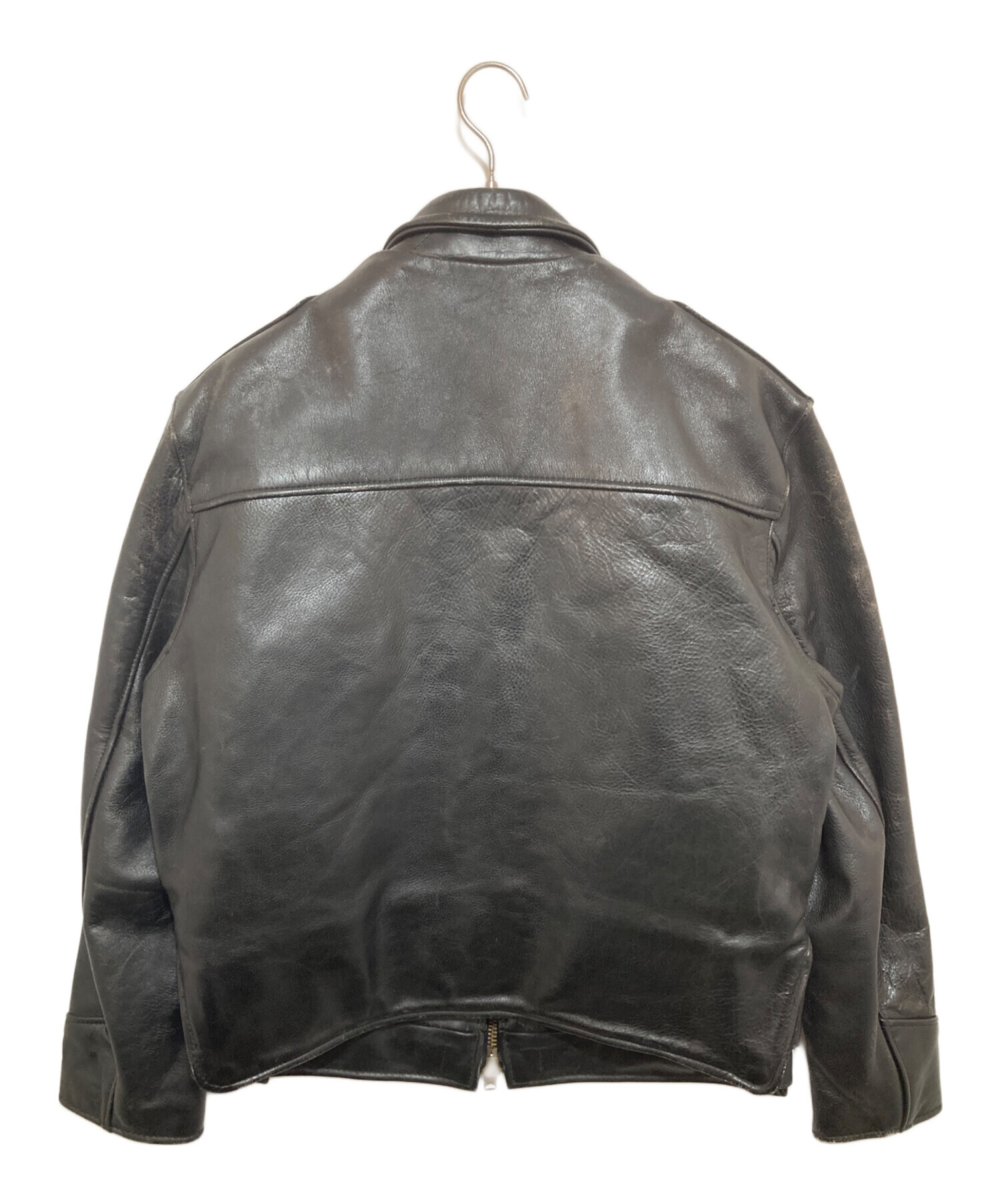 中古・古着通販】VANSON (バンソン) ポリスマンジャケット ブラック