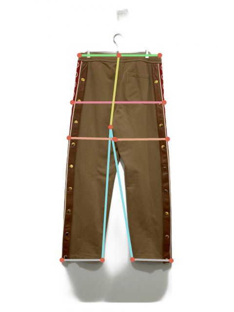 中古・古着通販】GUCCI (グッチ) サイドロゴスウェットパンツ ブラウン