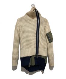 中古・古着通販】sacai (サカイ) レイヤードアシンメトリーニット 