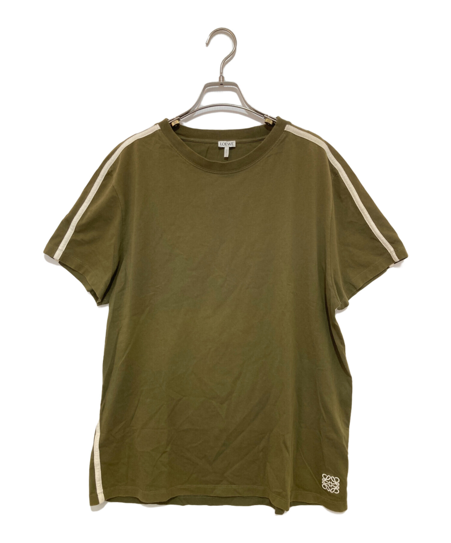 中古・古着通販】LOEWE (ロエベ) アナグラムTシャツ カーキ サイズ:L 