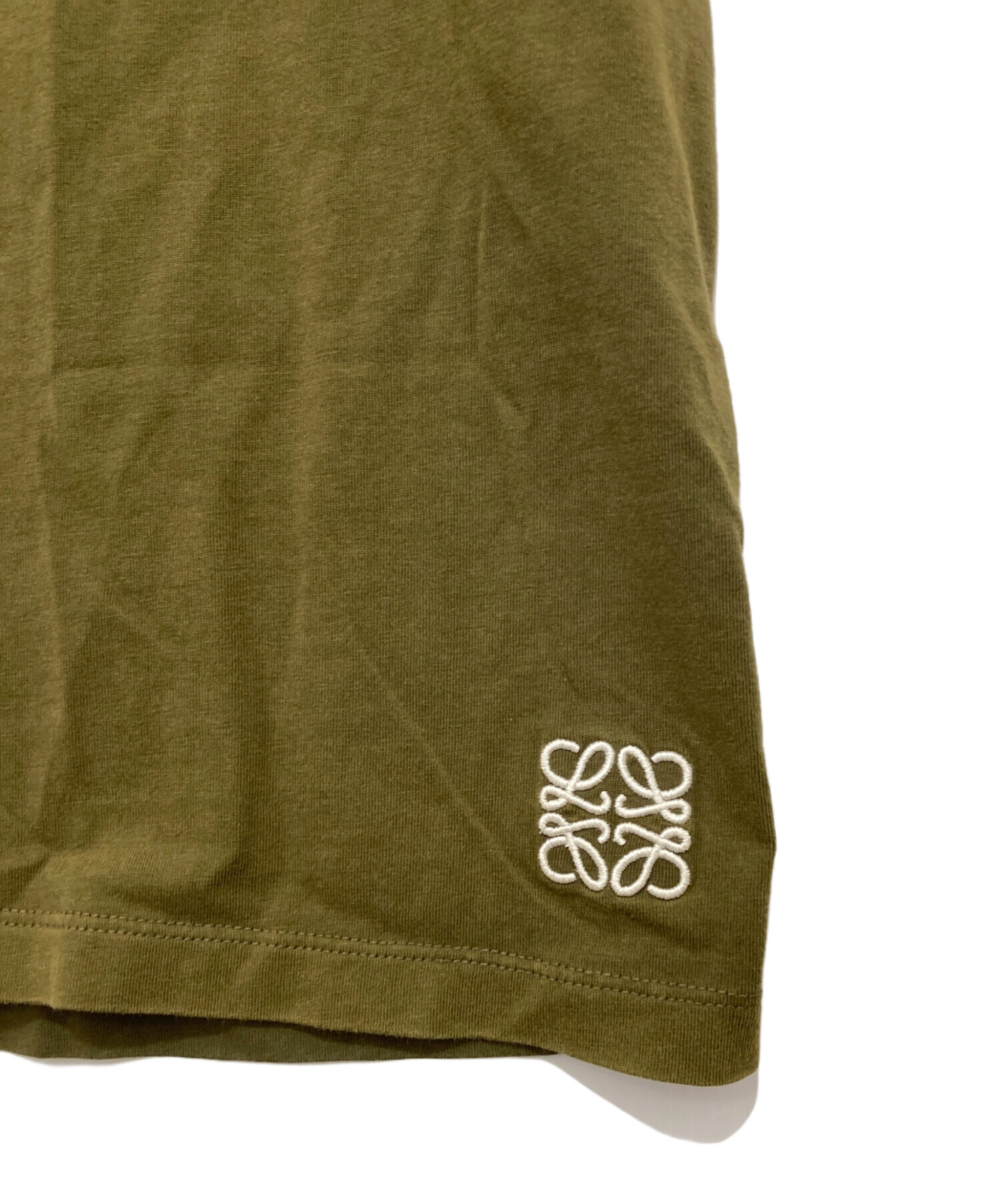 中古・古着通販】LOEWE (ロエベ) アナグラムTシャツ カーキ サイズ:L 