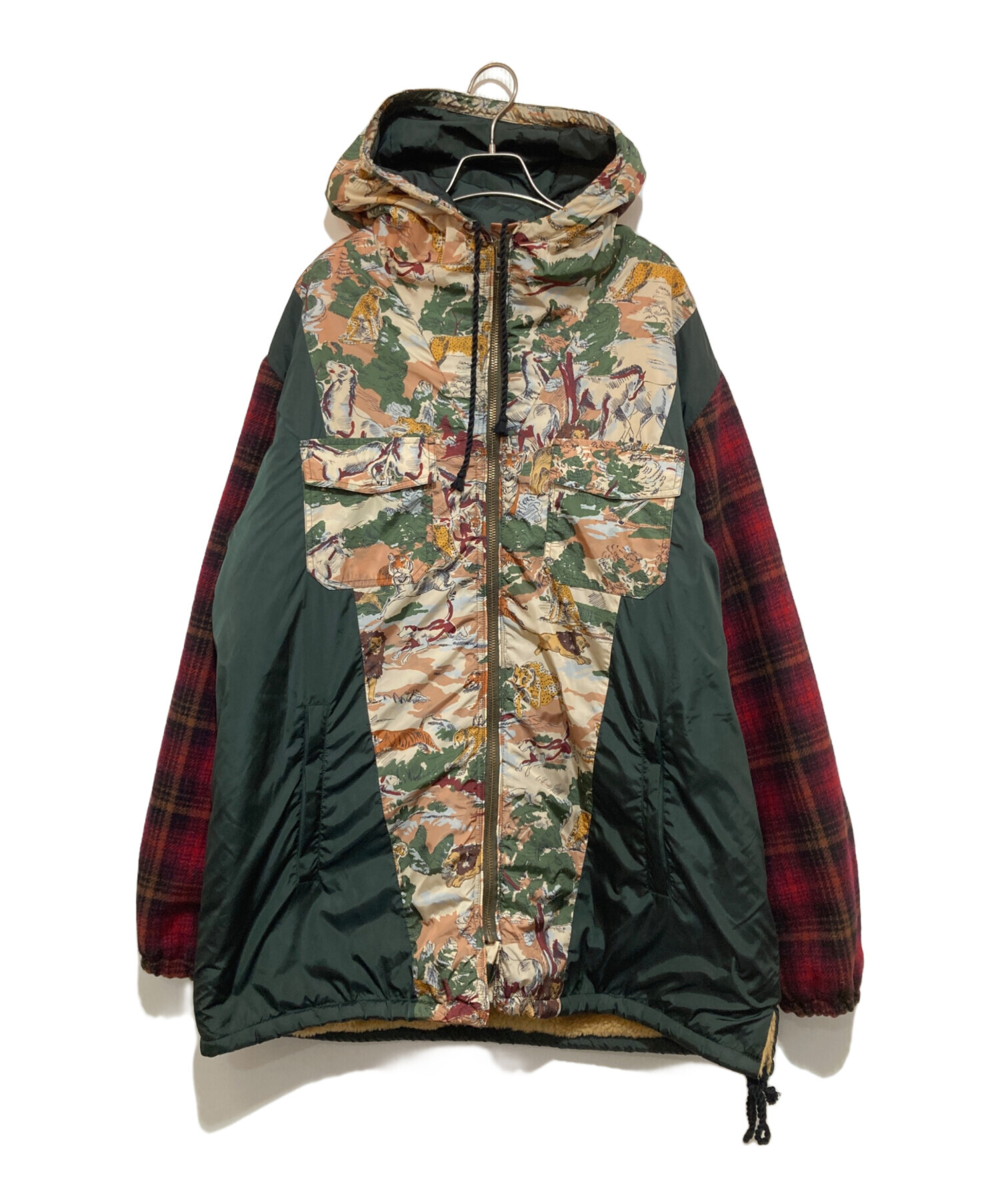 美品GUCCIグッチブラックコットンヘリンフリーダジャケット48 GUCCI(グッチ) 00's Archive nylon swing top アーカイブ