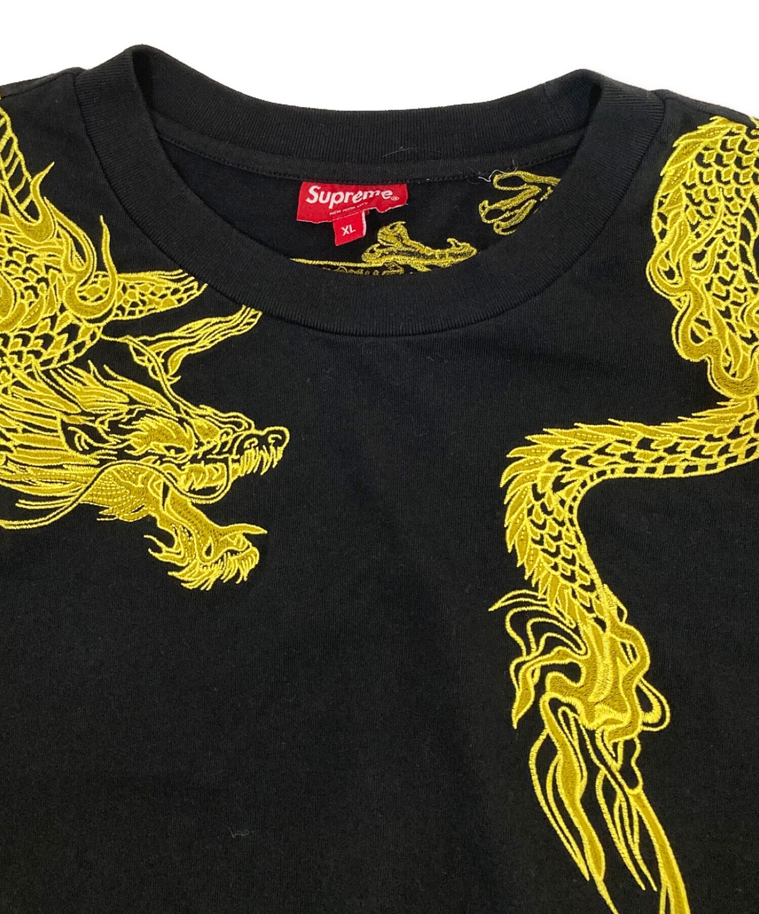 正規品　Supreme ブラック ドラゴンプリント L 中古・古着通販】SUPREME (シュプリーム) DRAGON WRAP S/S ブラック