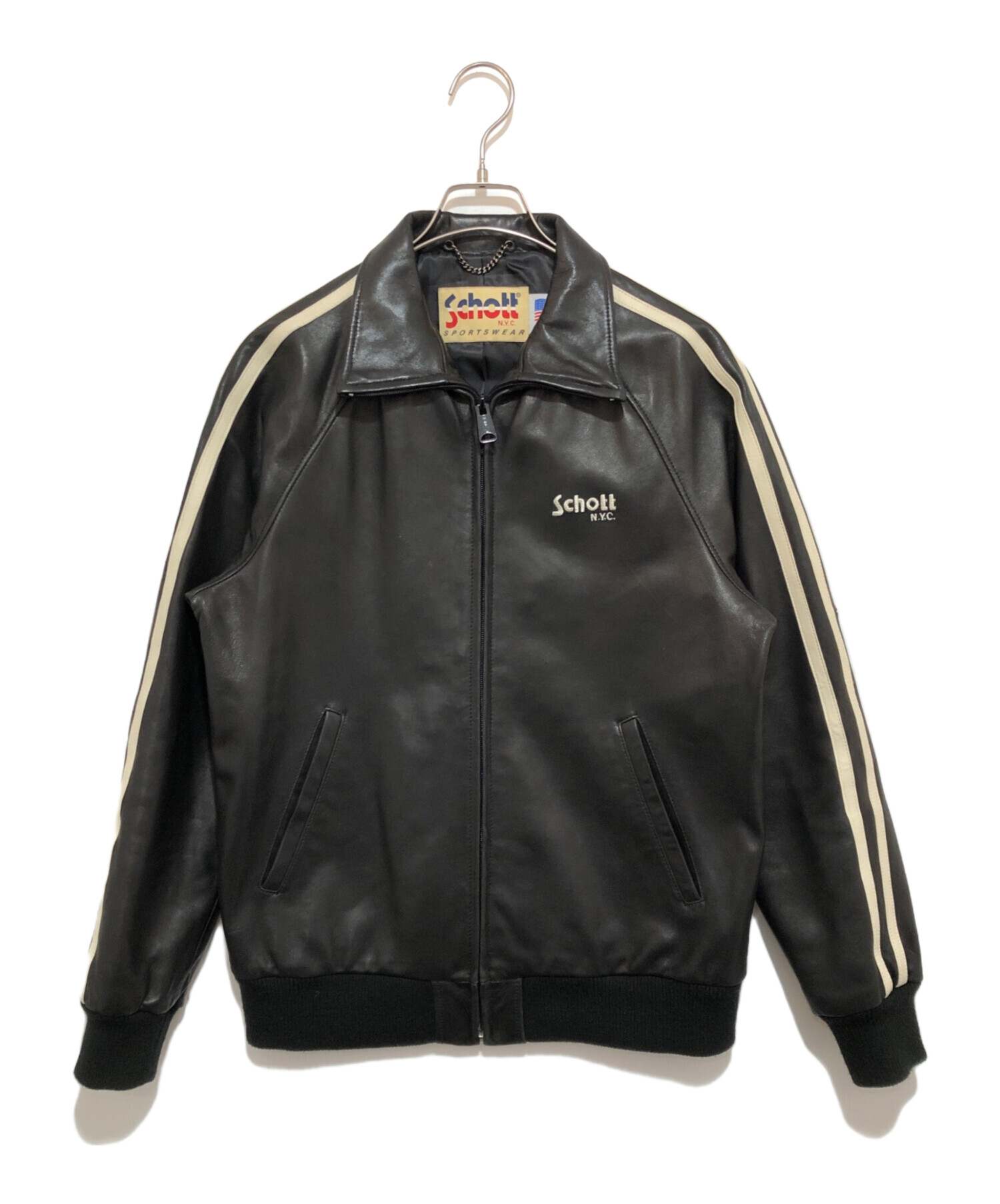 中古・古着通販】Schott (ショット) クラシックレーサー ラインレザー