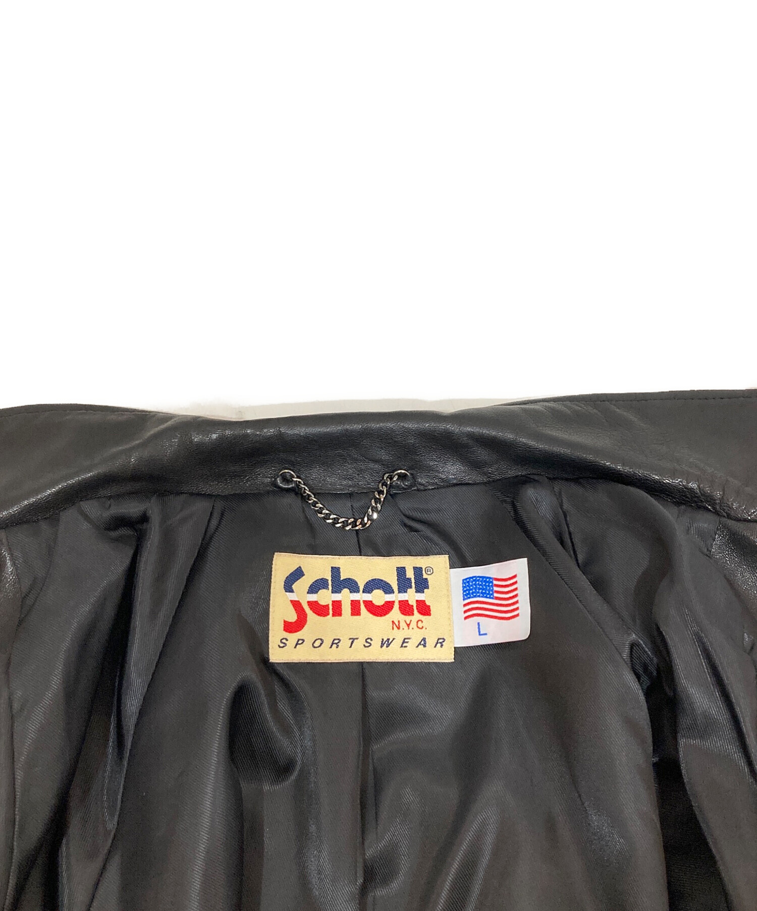 中古・古着通販】Schott (ショット) クラシックレーサー ラインレザー