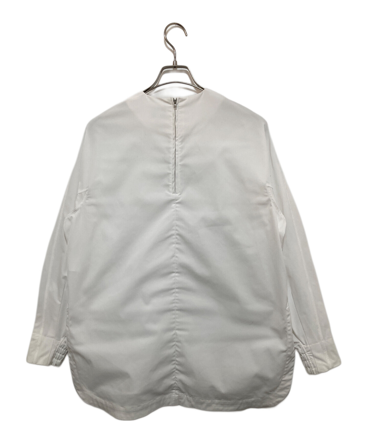 中古・古着通販】HYKE (ハイク) TASLAN TWL ブラウス ホワイト サイズ 