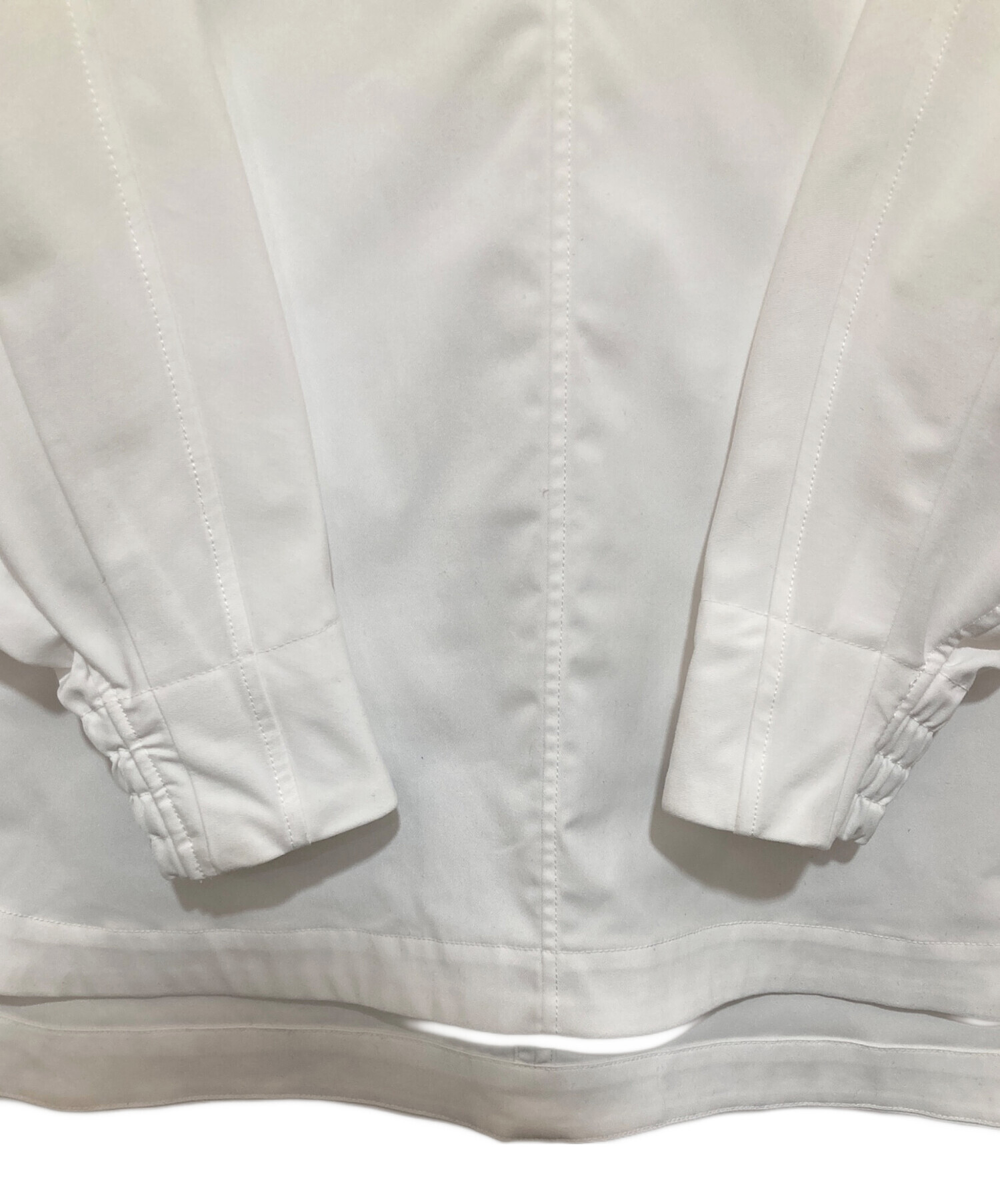中古・古着通販】HYKE (ハイク) TASLAN TWL ブラウス ホワイト サイズ 