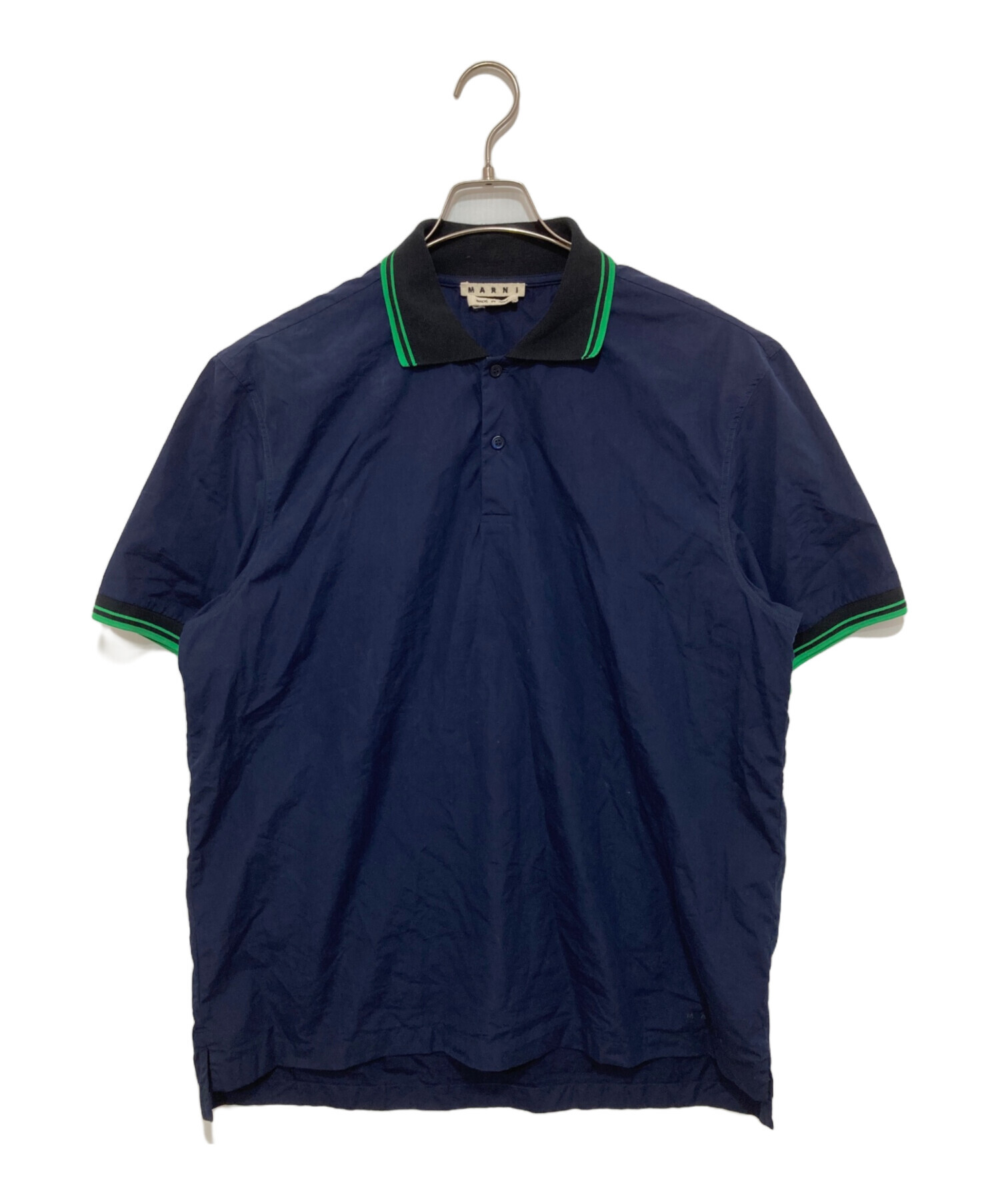中古・古着通販】MARNI (マルニ) ポロシャツ ネイビー サイズ:48 