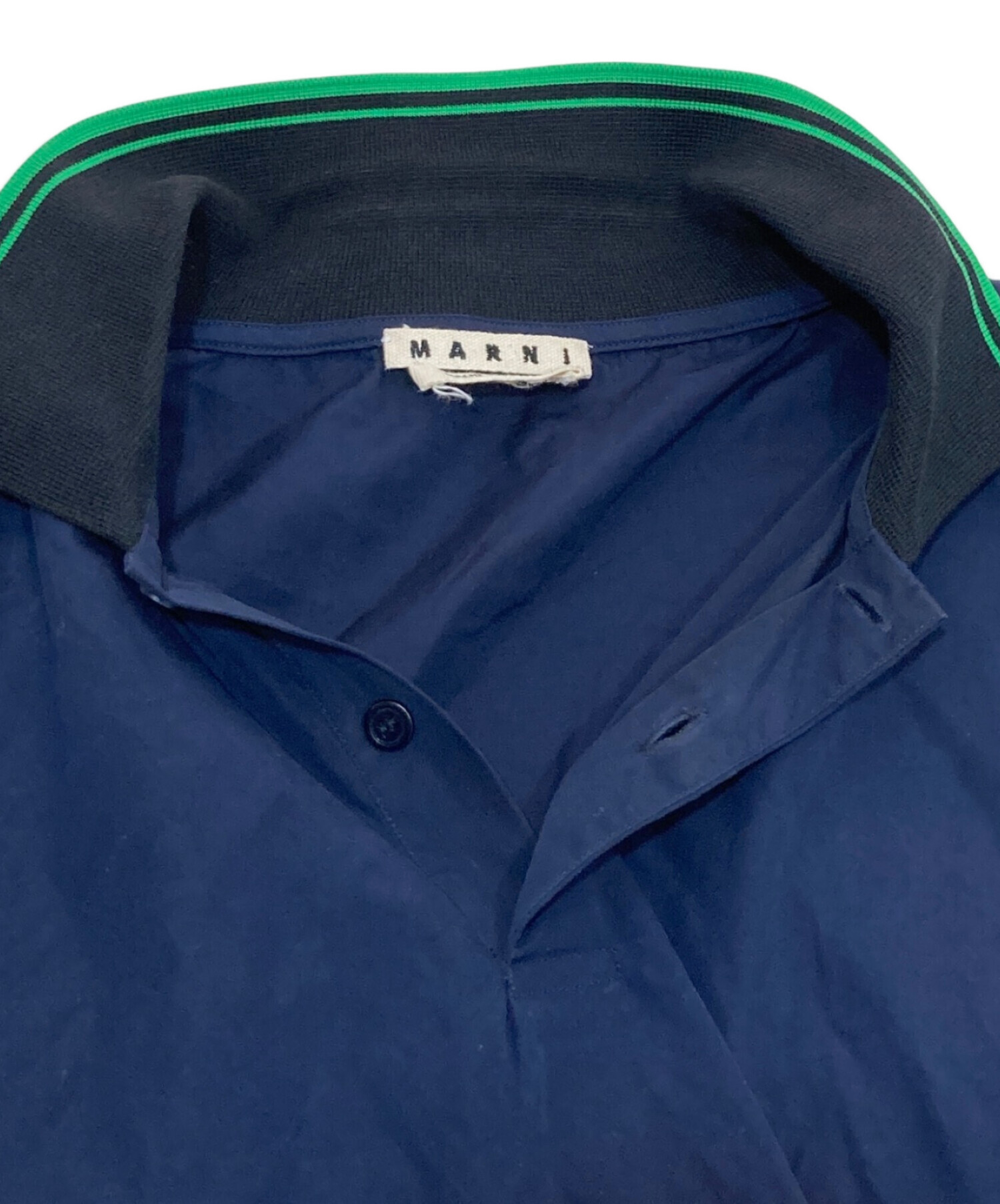 中古・古着通販】MARNI (マルニ) ポロシャツ ネイビー サイズ:48 