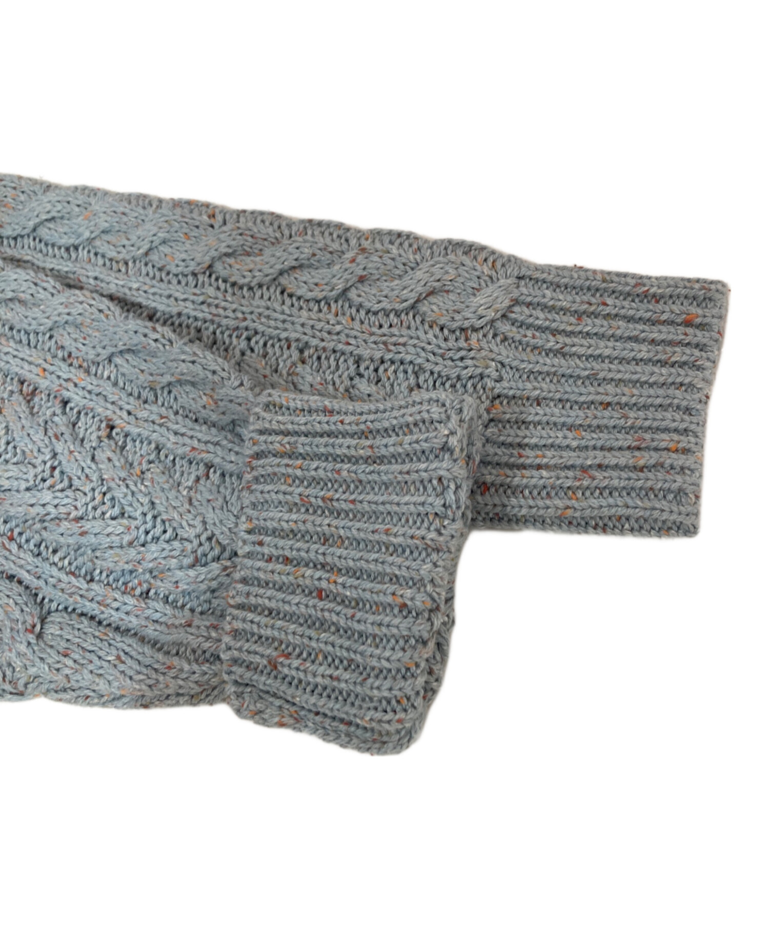 中古・古着通販】FTC (エフティーシー) CABLE KNIT CARDIGAN ブルー