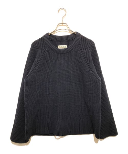 Maison Margiela①〈未使用級〉2019AWデザインニットSブラック Maison Margiela①〈未使用級〉2019AWデザインニットSブラック