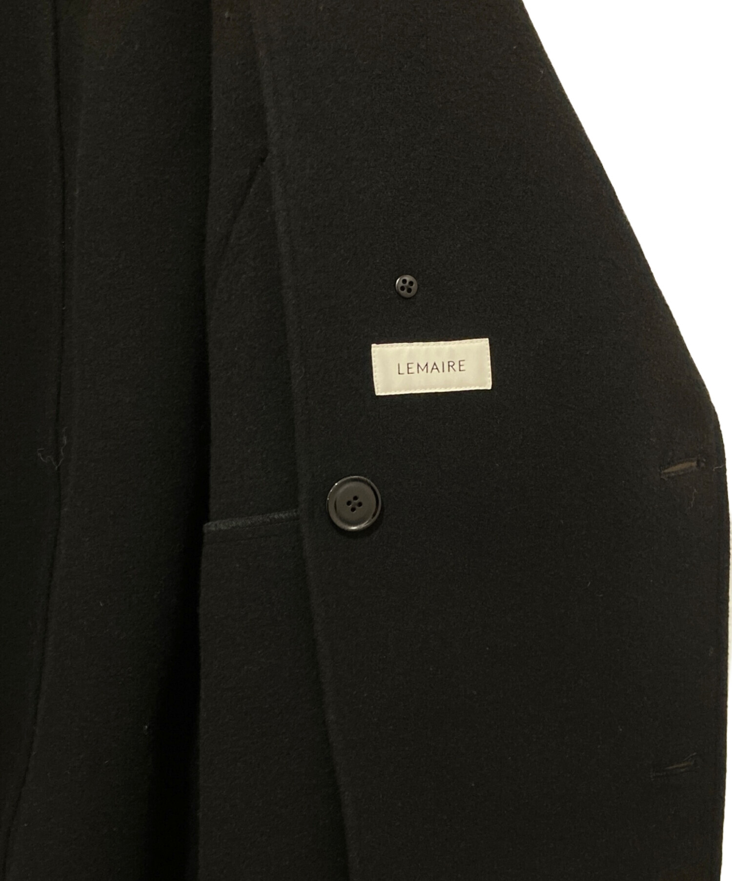 中古・古着通販】LEMAIRE (ルメール) DISPATCH PEACOAT ブラック