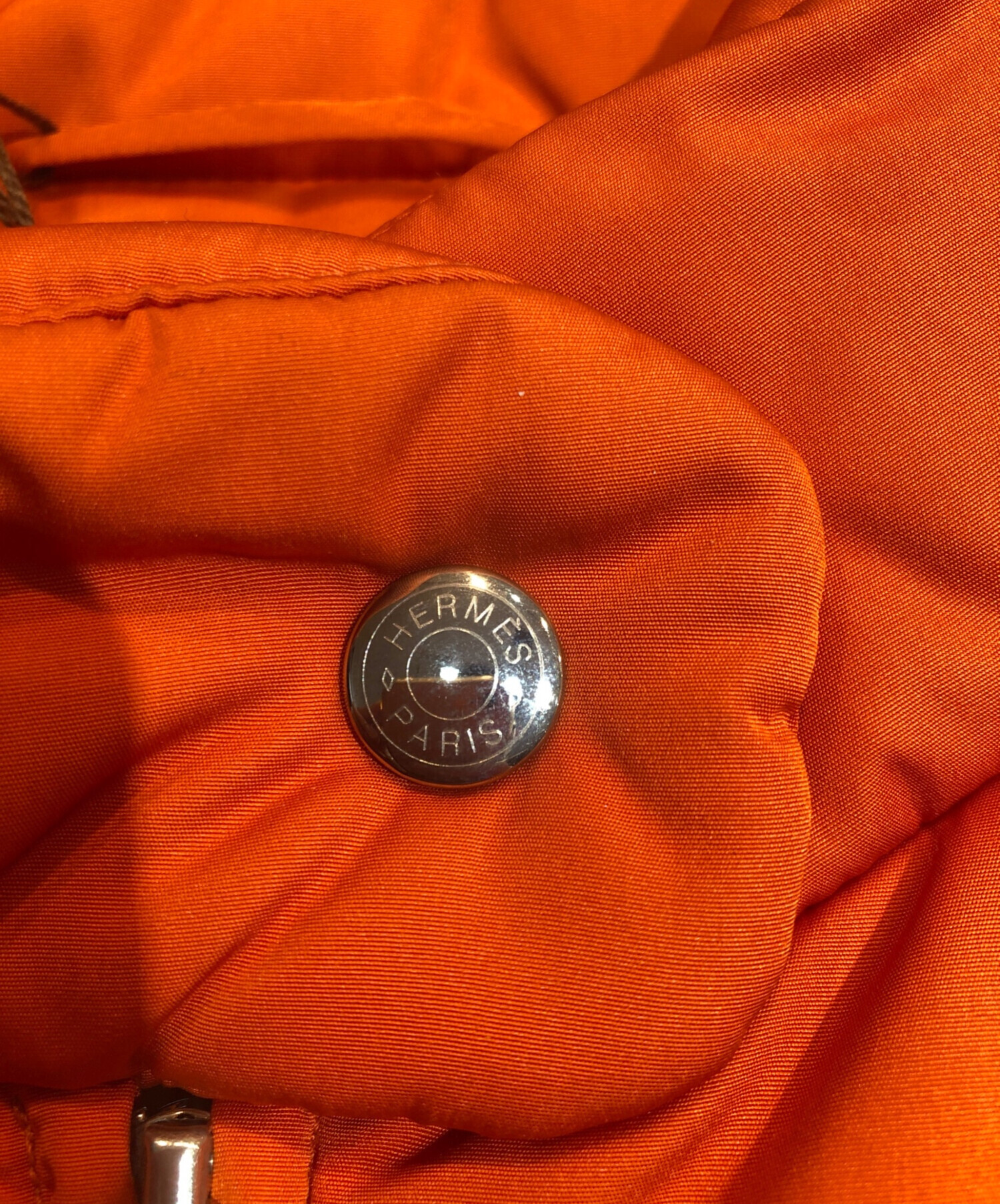 中古・古着通販】HERMES (エルメス) ナイロンベスト オレンジ サイズ:S