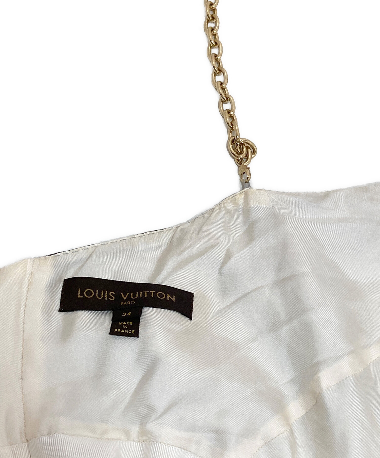 高級　人気　LOUIS VUITTON チェーンキャミワンピース 高級 人気 LOUIS VUITTON チェーンキャミワンピース 高級 人気