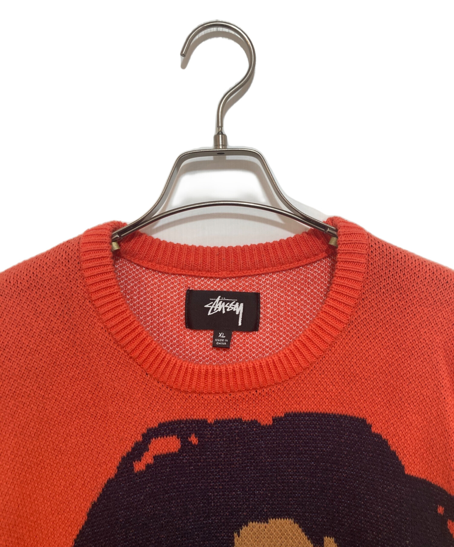 中古・古着通販】stussy (ステューシー) BOB MARLEY SWEATER オレンジ
