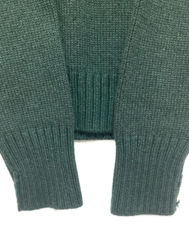 中古・古着通販】HEUGN (ユーゲン) カシミヤVネックニット グリーン