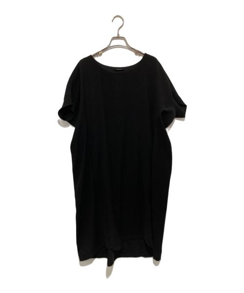 新品未使用　LIMI feu リミフゥ 半袖変形ワンピース　ブラック 中古・古着通販】LIMI feu (リミフゥ) 半袖ワンピース ブラック サイズ