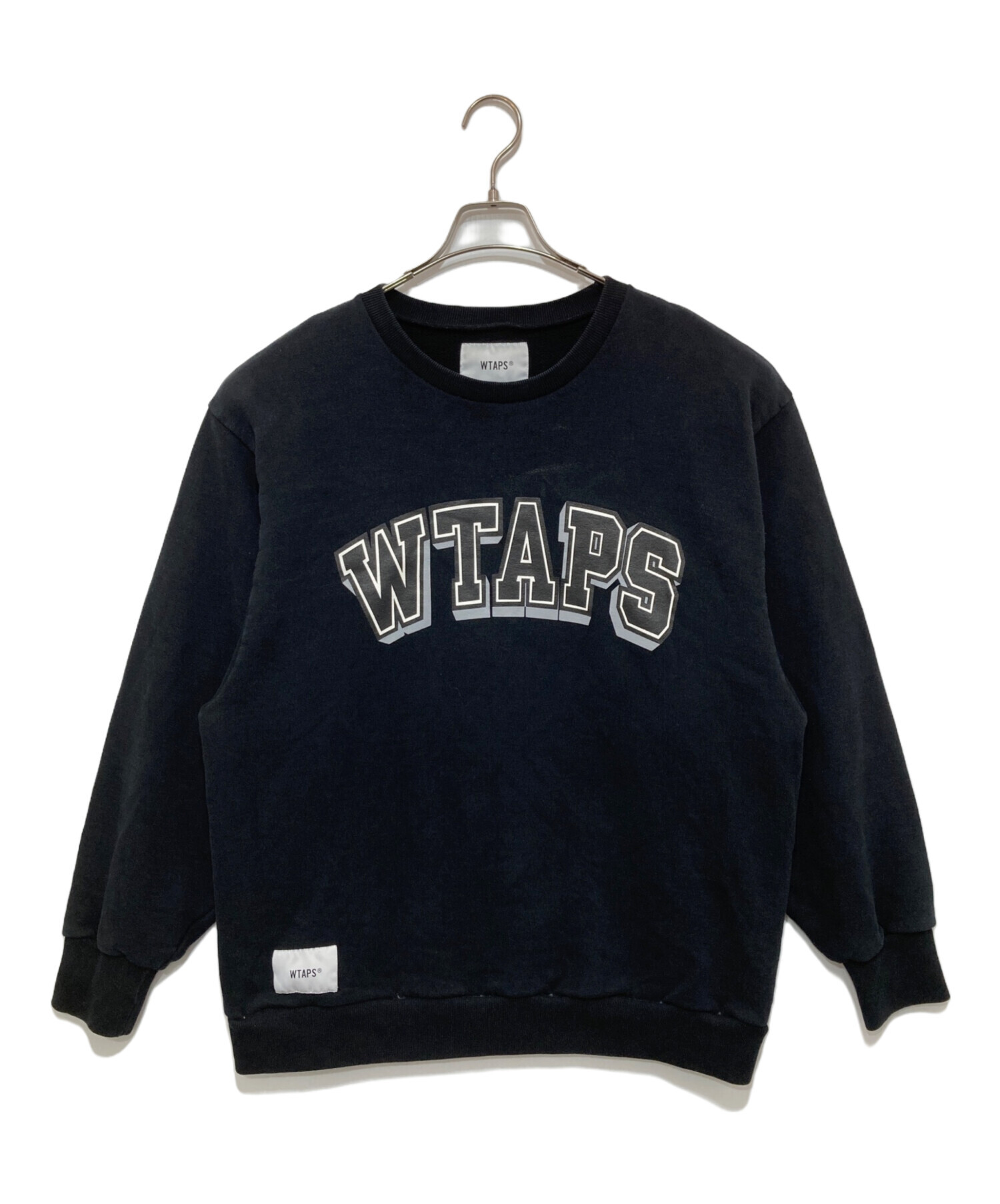 中古・古着通販】WTAPS (ダブルタップス) プリントスウェット ブラック 