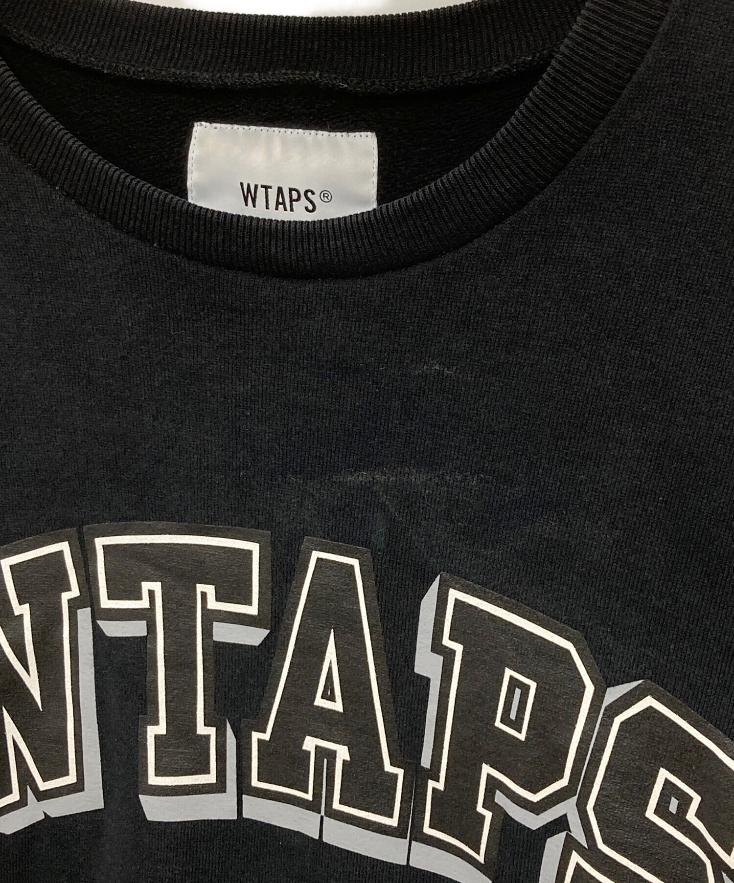 中古・古着通販】WTAPS (ダブルタップス) プリントスウェット ブラック 