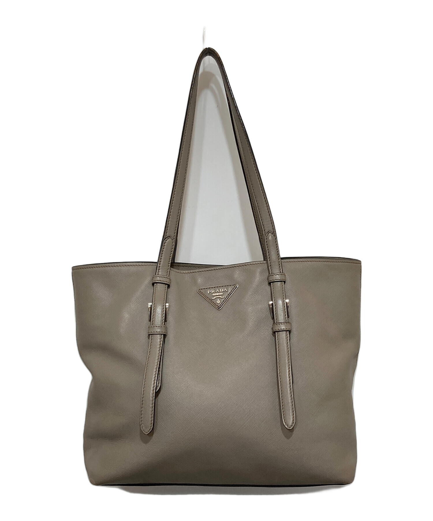 中古・古着通販】PRADA (プラダ) SAFFIANO SOFTトートバッグ ベージュ 