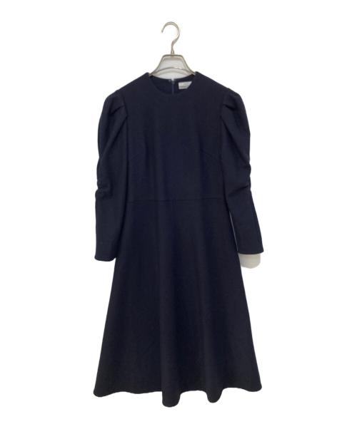 ボーダーズアットバルコニー GRACE SHOULDER WOOL DRESS 中古・古着通販】BORDERS at BALCONY (ボーダーズアットバルコニー