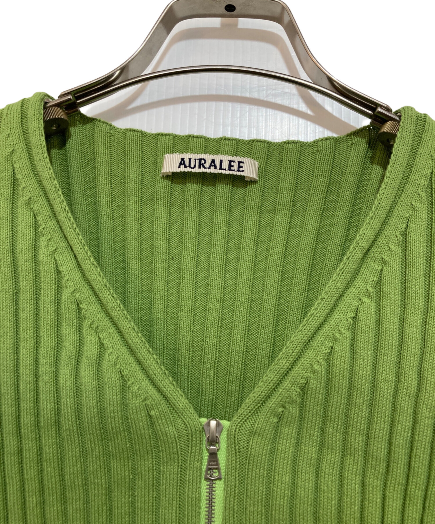 中古・古着通販】AURALEE (オーラリー) DRY COTTON WIDE RIB KNIT ZIP 