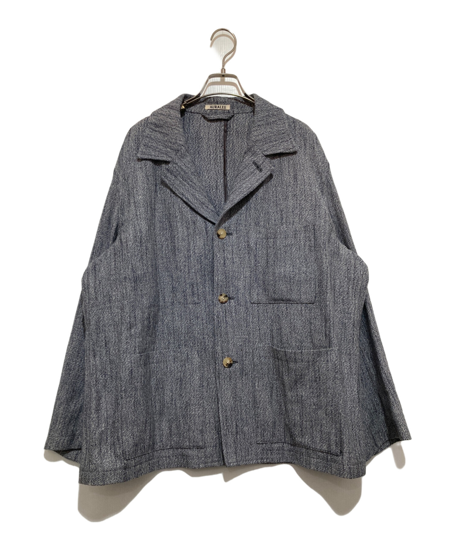 中古・古着通販】AURALEE (オーラリー) WOOL SILK MIX TWEED BLOUSON 