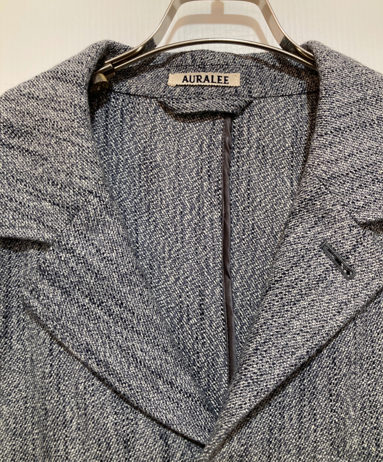 中古・古着通販】AURALEE (オーラリー) WOOL SILK MIX TWEED BLOUSON 