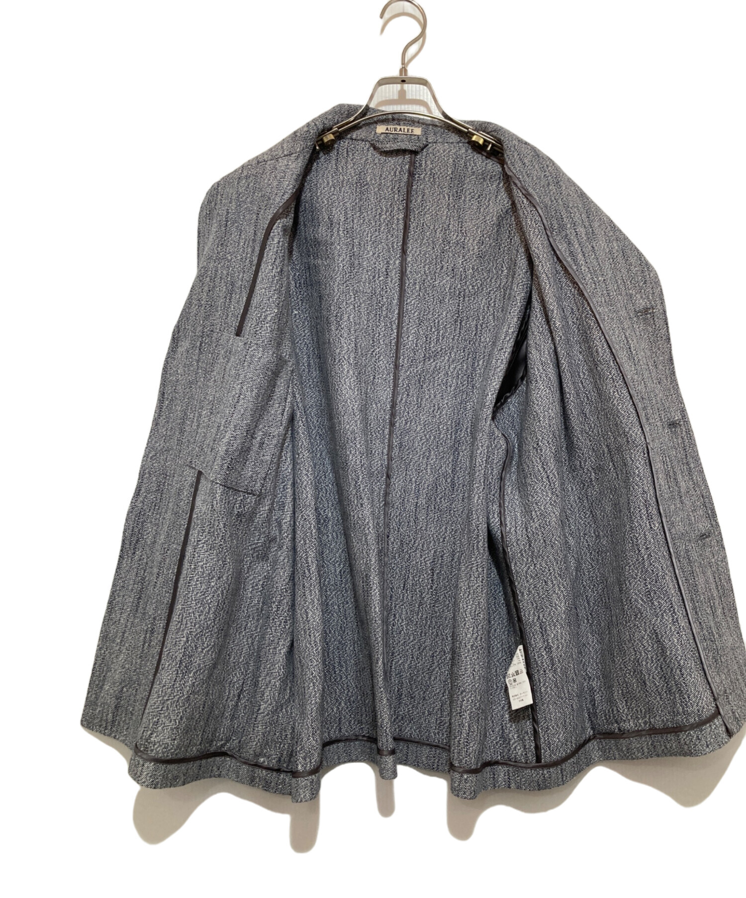 中古・古着通販】AURALEE (オーラリー) WOOL SILK MIX TWEED BLOUSON 