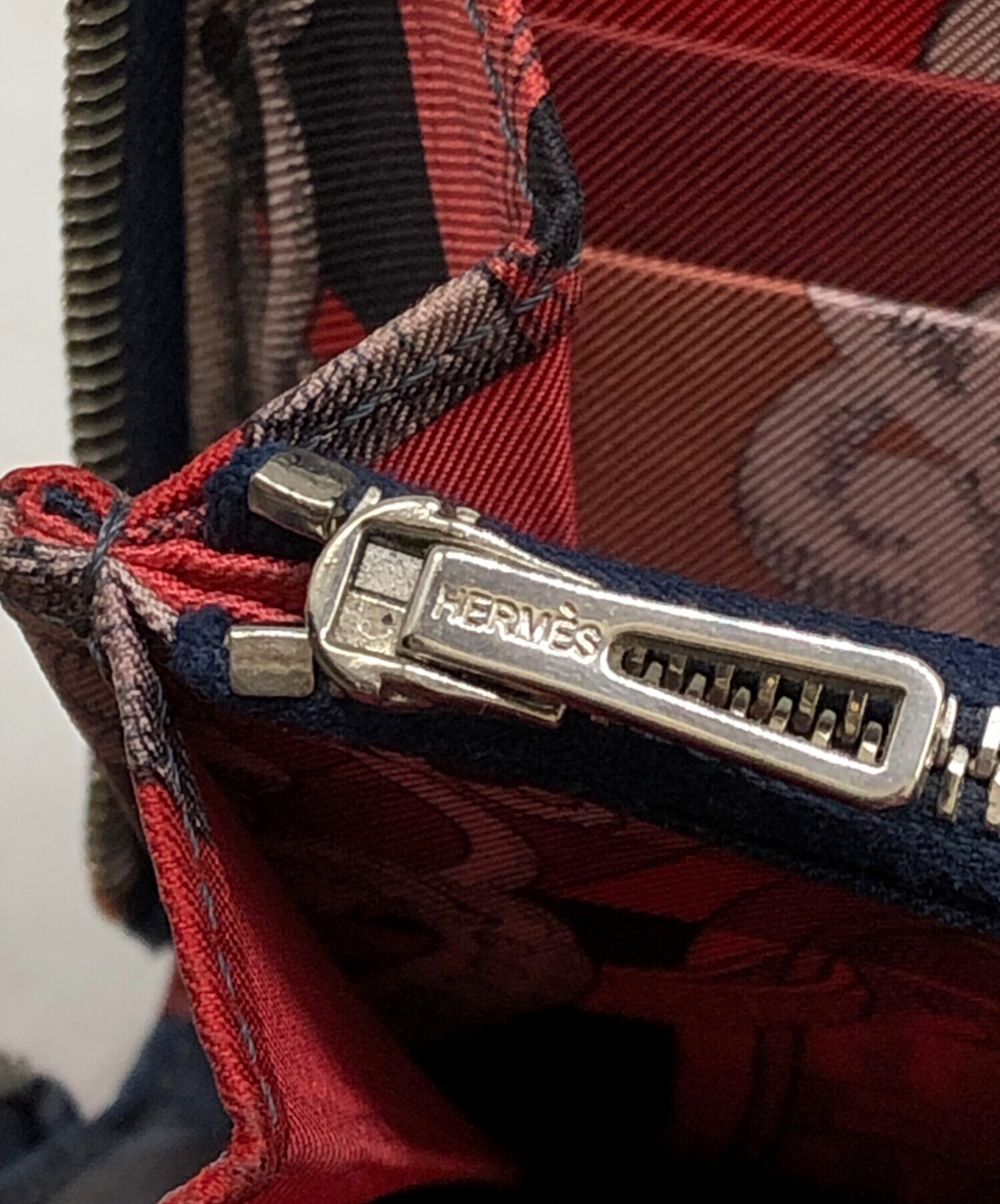 中古・古着通販】HERMES (エルメス) レザー長財布 ネイビー｜ブランド 