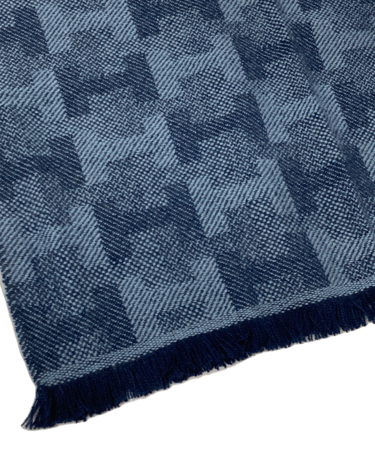 中古・古着通販】HERMES (エルメス) Hジャガードフリンジカシミヤ