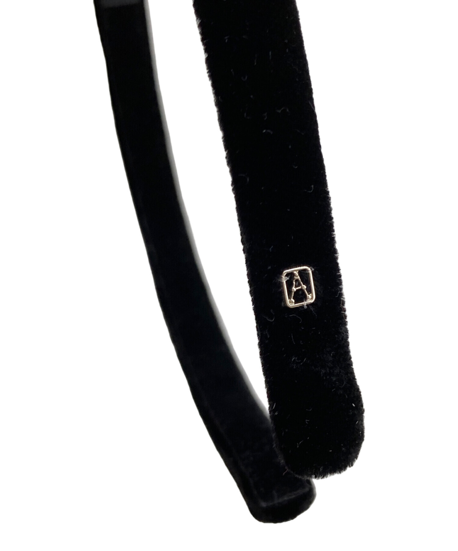 アレクサンドルドゥパリ　　　　　　　　　　　　カチューシャ　ブラック　(中古品) 中古・古着通販】ALEXANDRE DE PARIS (アレクサンドルドゥパリ) ベロア