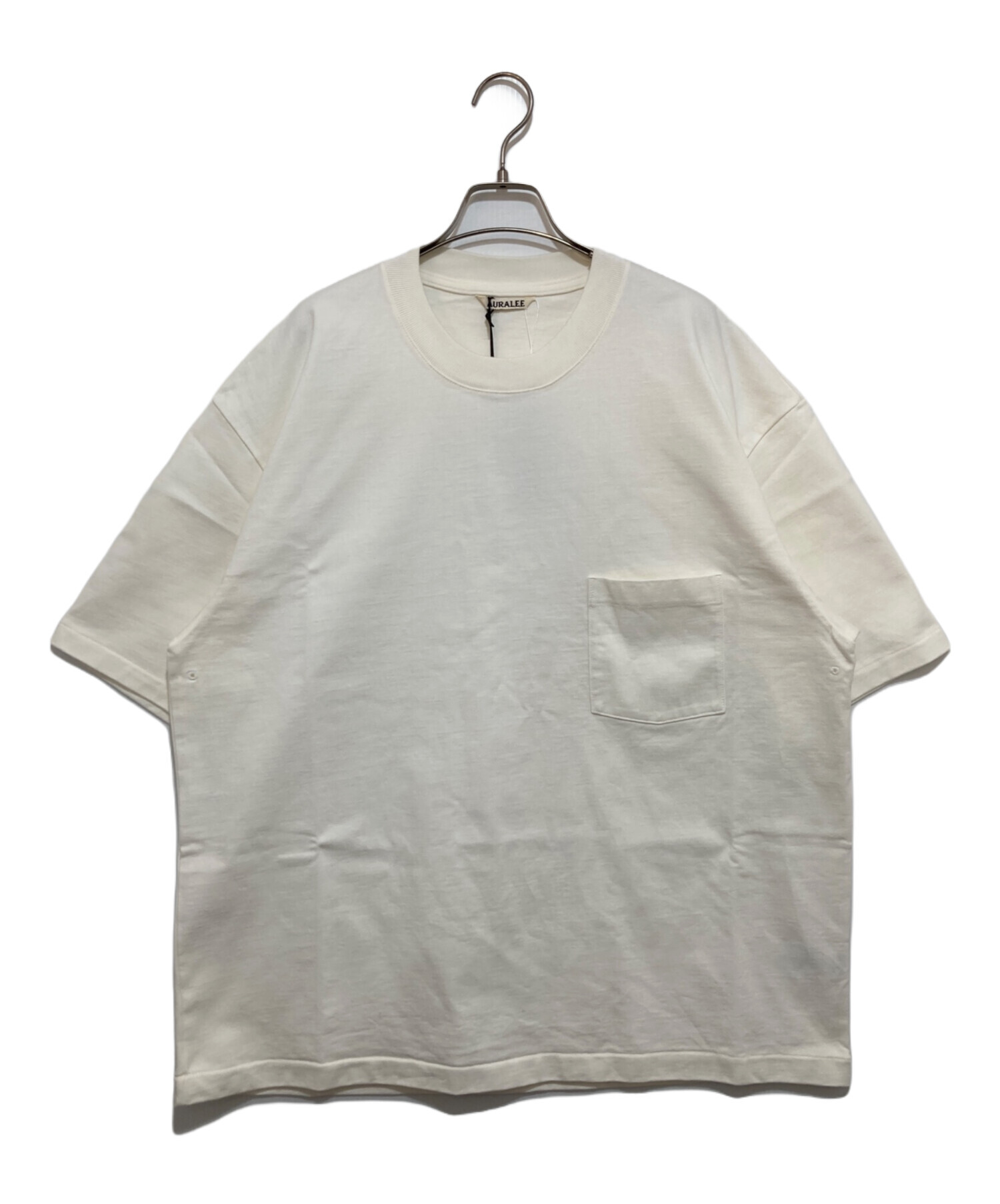 中古・古着通販】AURALEE (オーラリー) STAND-UP TEE ホワイト サイズ 