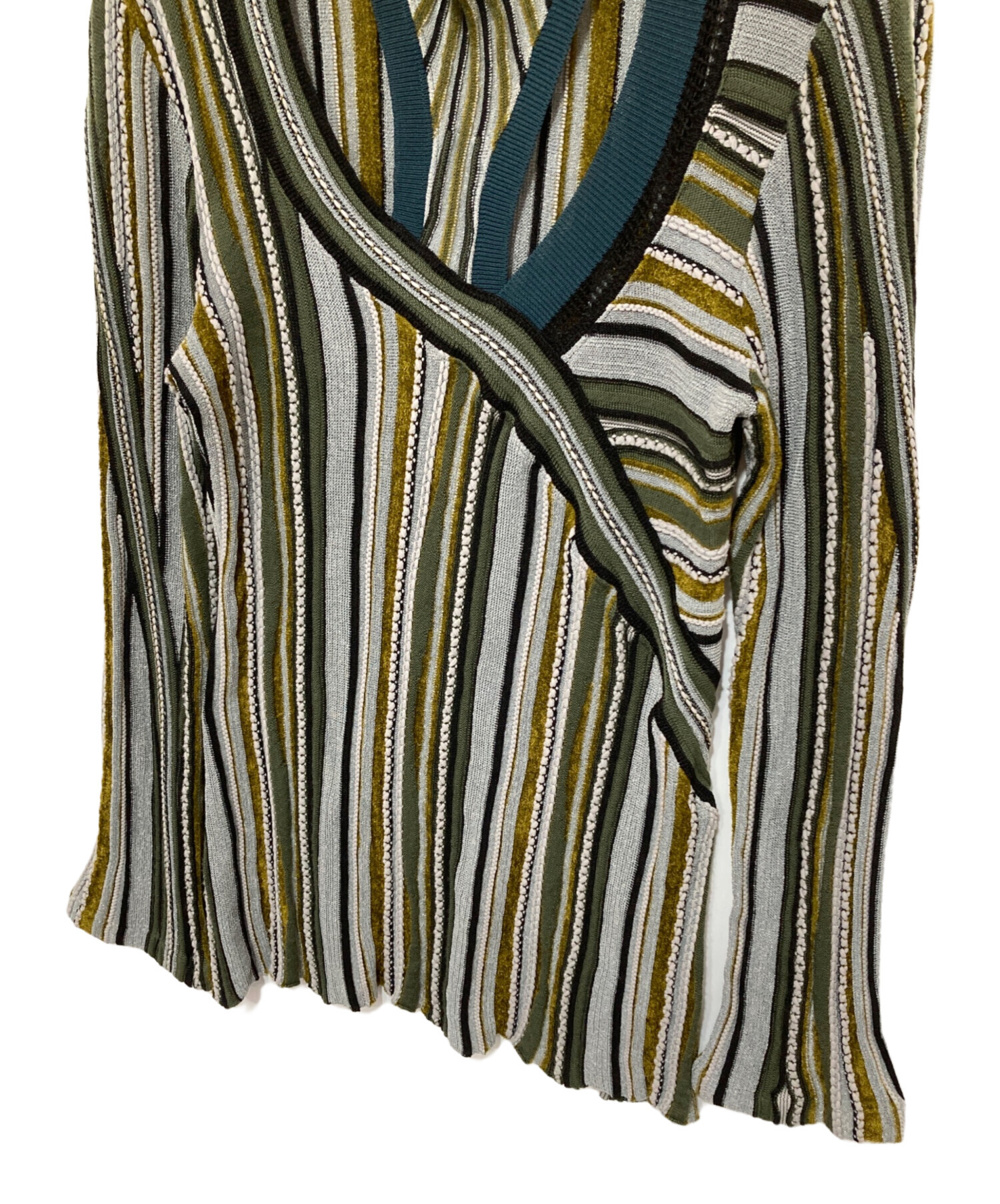 中古・古着通販】Mame Kurogouchi (マメクロゴウチ) Stripe Jacquard