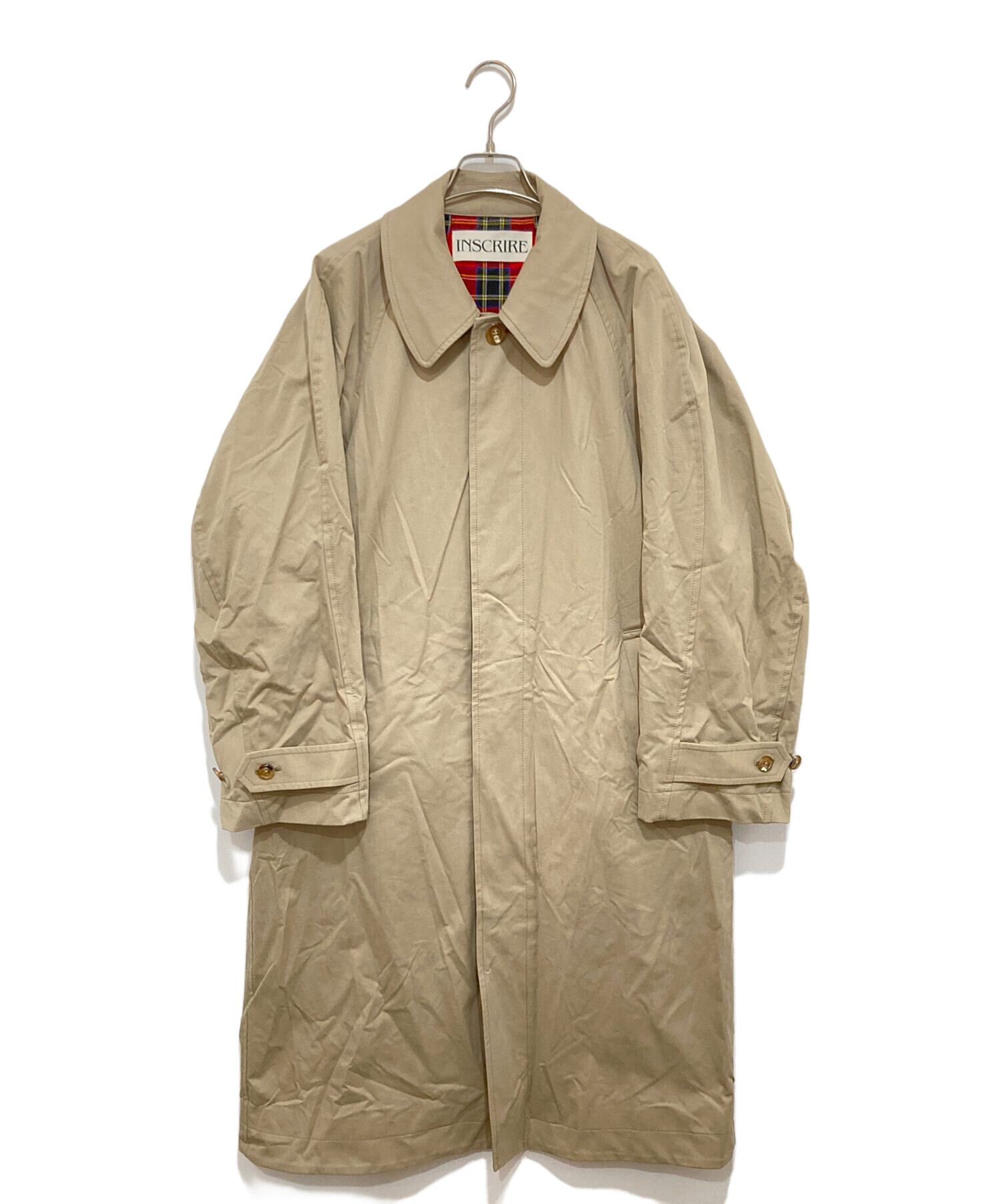 中古・古着通販】INSCRIRE (アンスクリア) ステンカラーコート I24AW