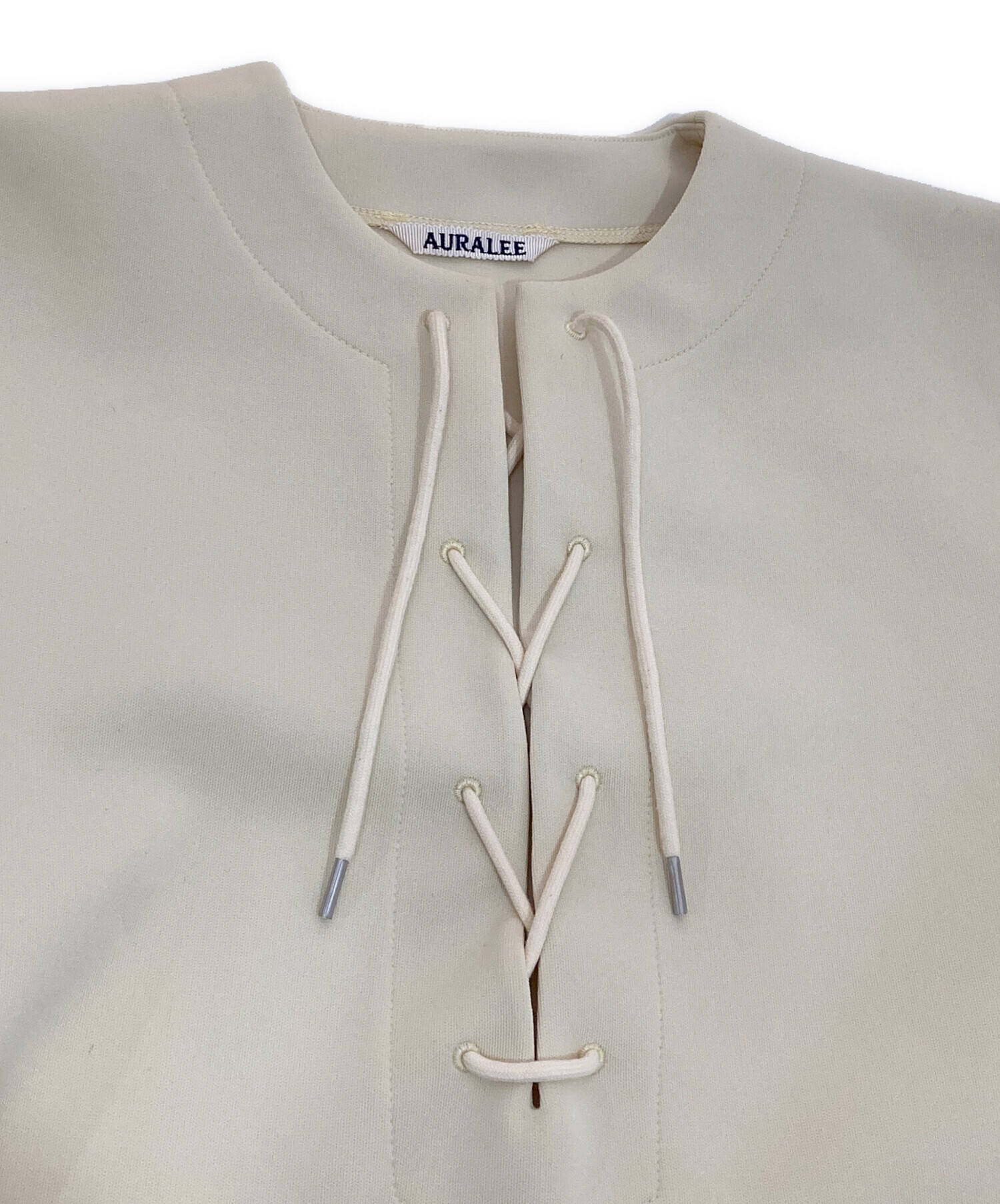 オーラリー auralee レースアップ 半袖Tシャツ 中古・古着通販】AURALEE (オーラリー) WETSUIT JERSEY LACE UP TEE