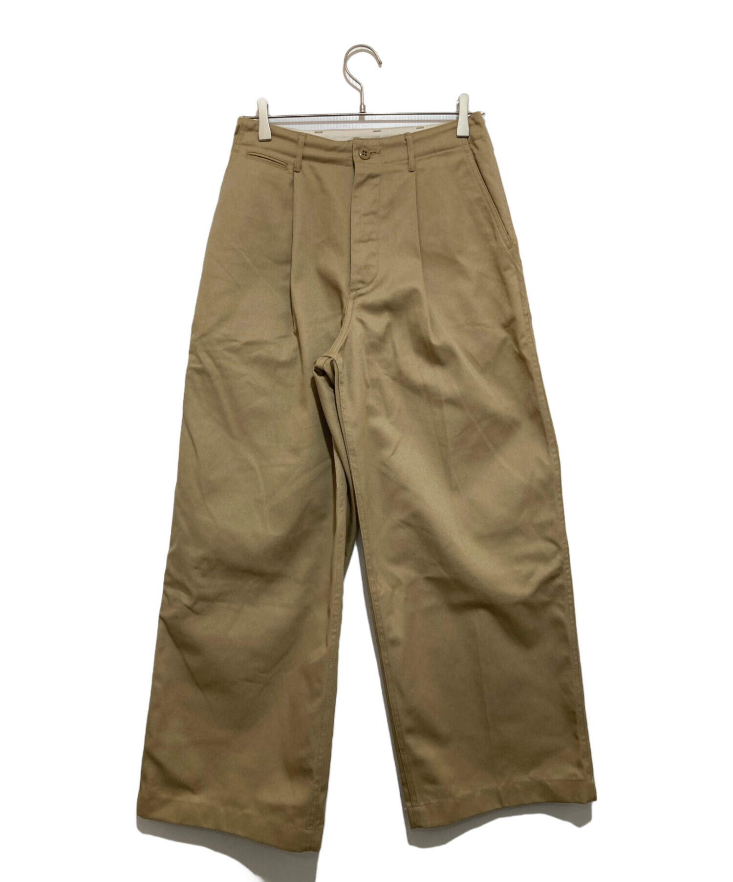 中古・古着通販】HYKE (ハイク) T/C TWILL ARMY WIDE LEG CHINOS