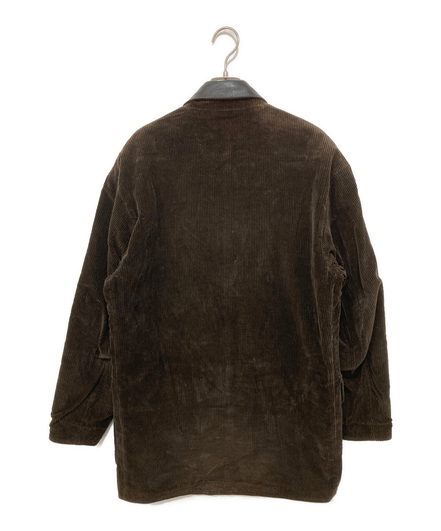 中古・古着通販】LOEWE (ロエベ) リバーシブルレザーコート ブラック 