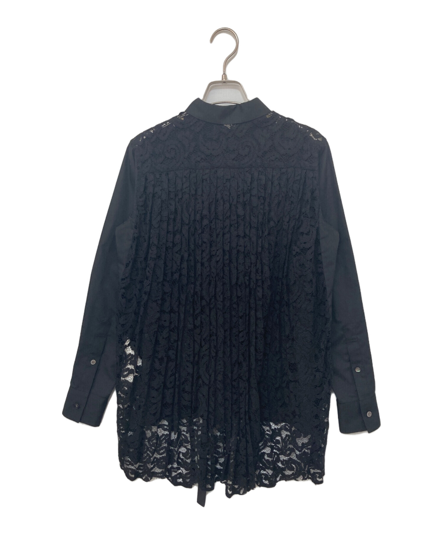 中古・古着通販】sacai (サカイ) バックレースブラウス ブラック