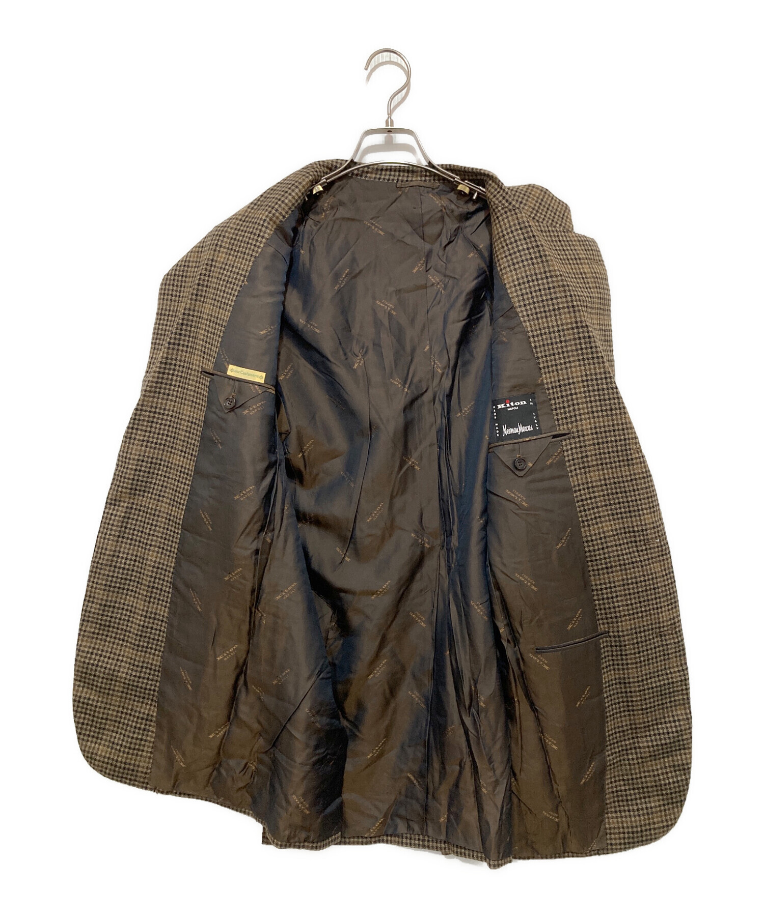 中古・古着通販】kiton (キートン) カシミヤ100％段返り3つ釦