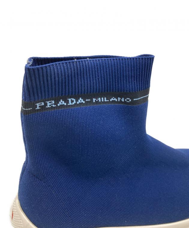 中古・古着通販】PRADA (プラダ) ハイカットソックススニーカー