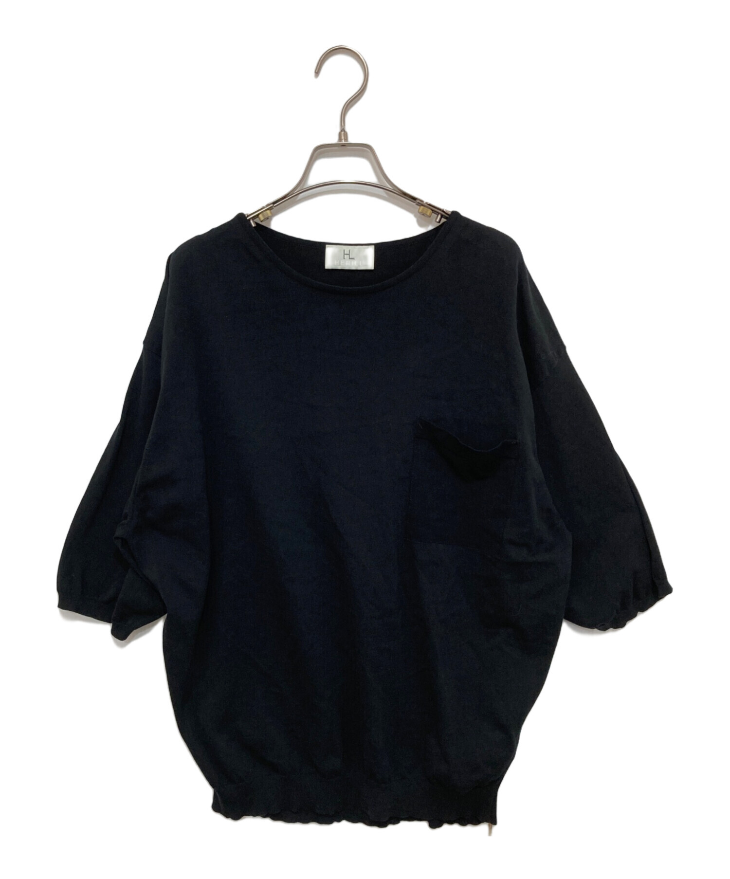 中古・古着通販】HERILL (ヘリル) Suvincotton Highgauge-T ブラック 