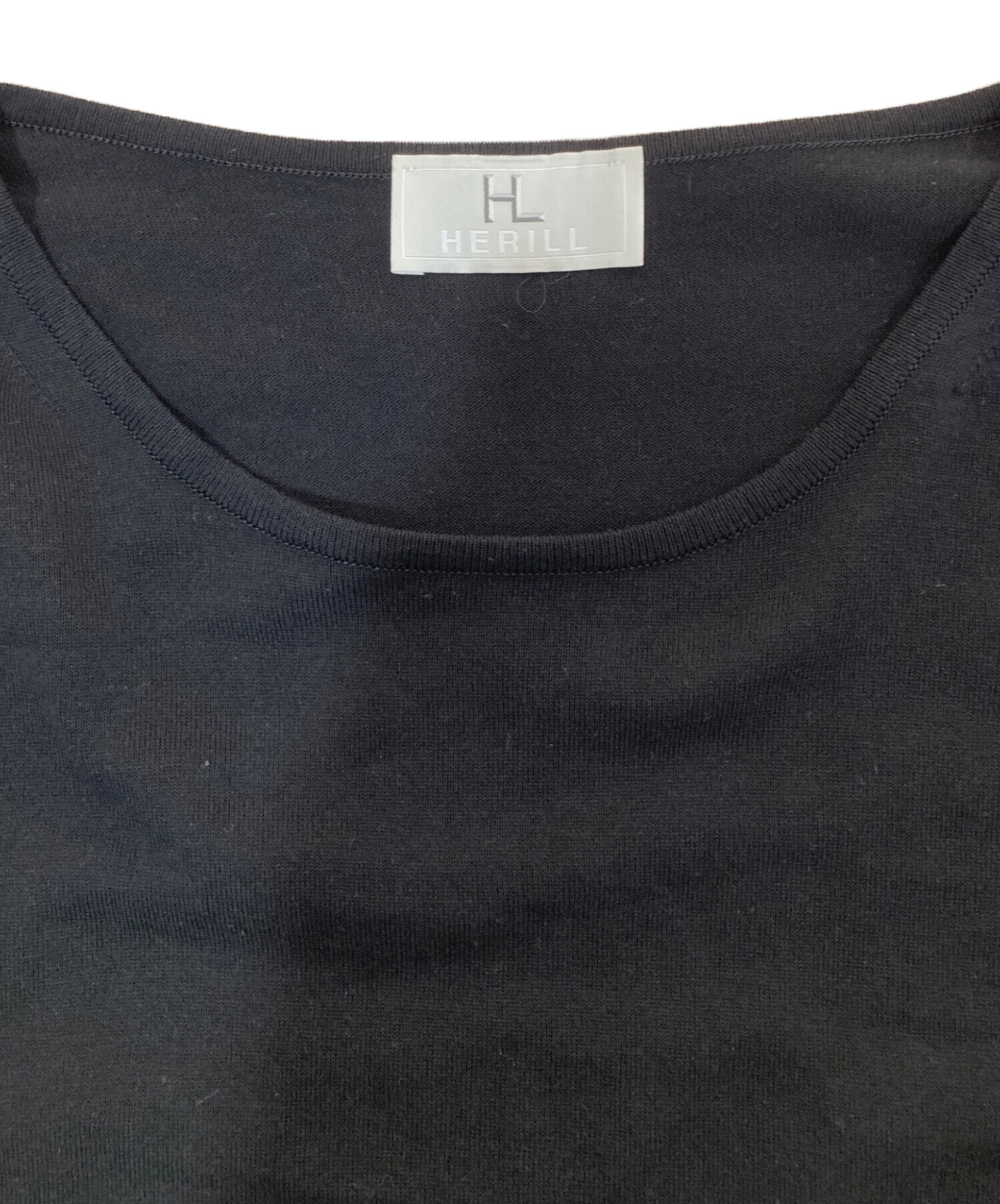 中古・古着通販】HERILL (ヘリル) Suvincotton Highgauge-T ブラック 