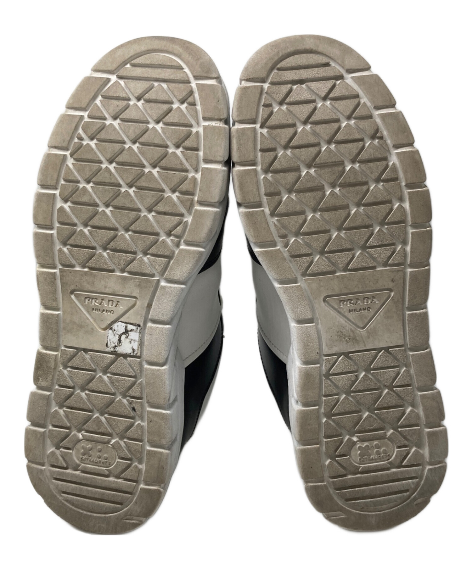中古・古着通販】PRADA (プラダ) プラダ トライアングルロゴ レザー
