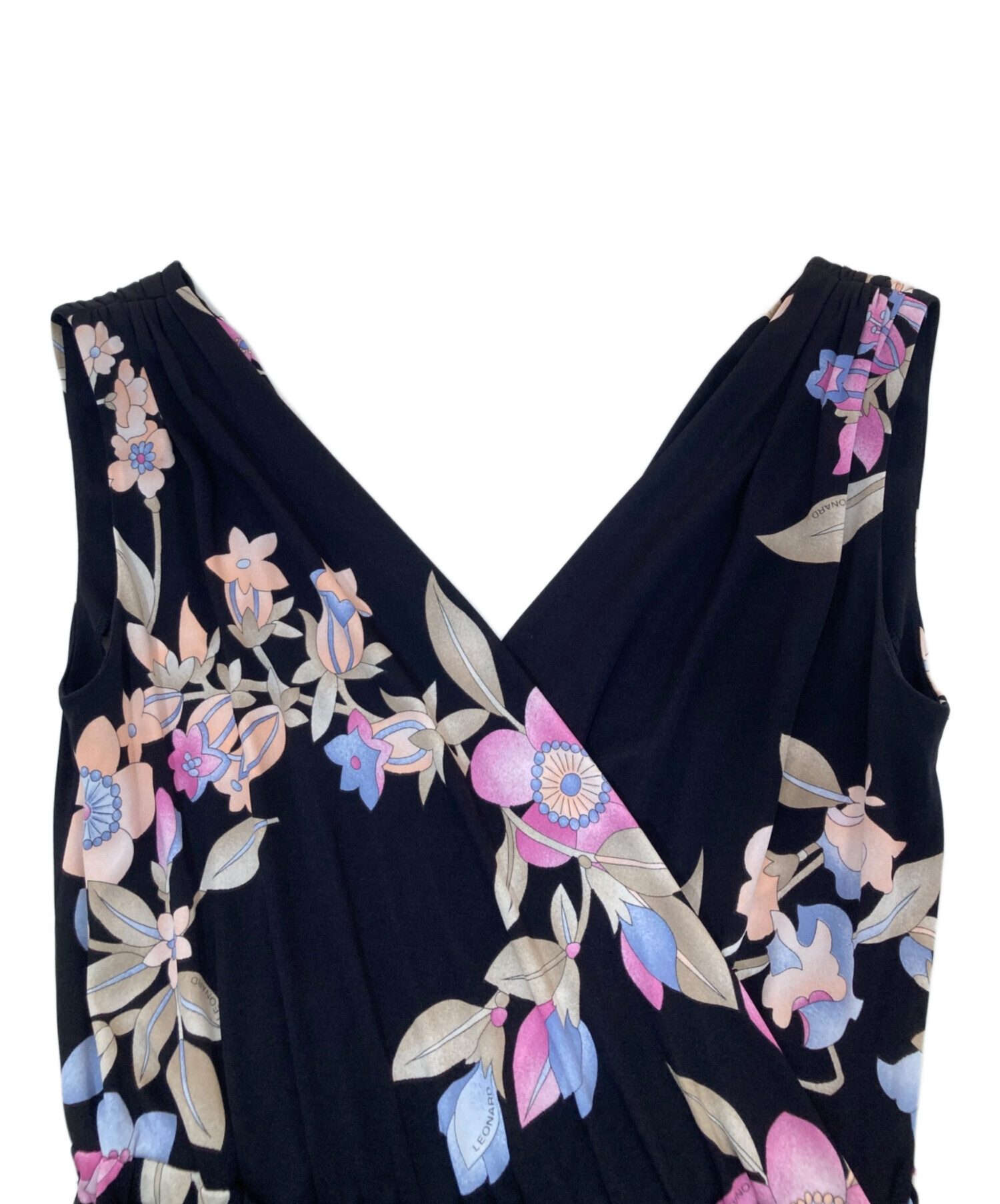 LEONARD FASHION ノースリーブワンピース 花柄