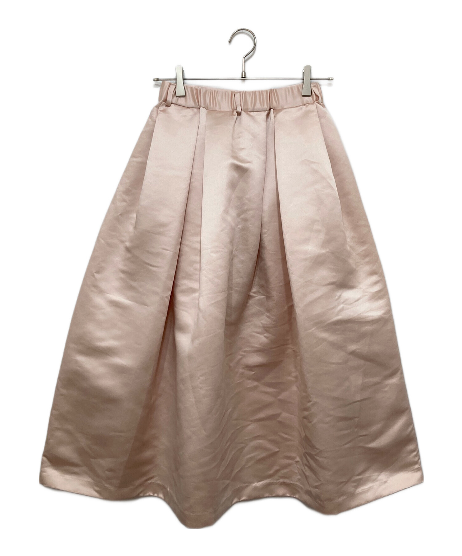 新品未使用　HEVE Satin Dress Tuck SK 中古・古着通販】Heve (ヘイヴ) satin dress tuck SK ピンク サイズ:36