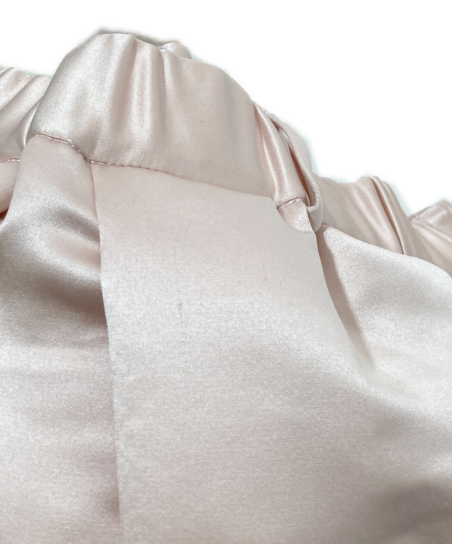 中古・古着通販】Heve (ヘイヴ) satin dress tuck SK ピンク サイズ:36