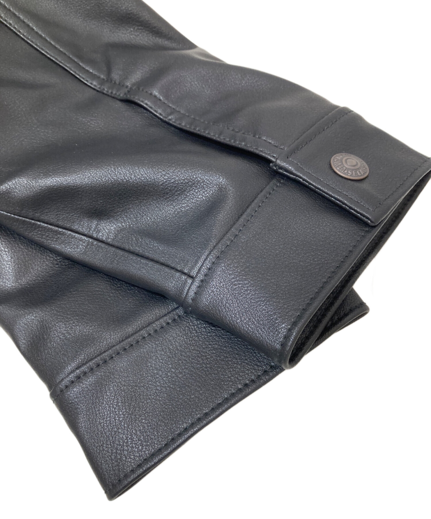 中古・古着通販】LEVI'S (リーバイス) LEATHER TRUCKER JACKET