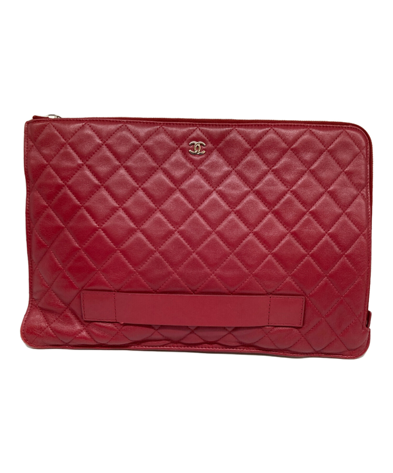 CHANEL ピンクレザー クラッチバッグ CHANEL ピンクレザー クラッチバッグ